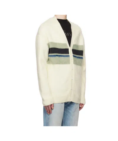 Lanvin Stripe-detail Cardigan In Neutral