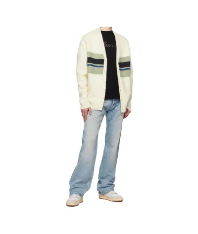 Lanvin Stripe-detail Cardigan In Neutral