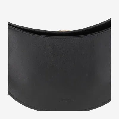 Jacquemus Leather Shoulder Bag In Black
