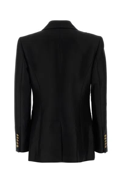 Zimmermann Hypnotic Wool-silk Blend Tailored Jacket In Black