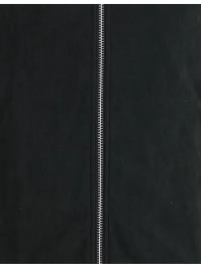 Tatras Double-slider Zip Suede Leather Jacket In Black