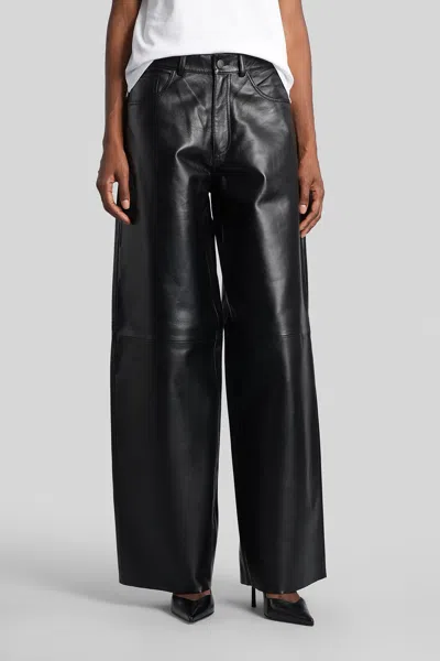 Haikure "bethany" Leather Pants In Black