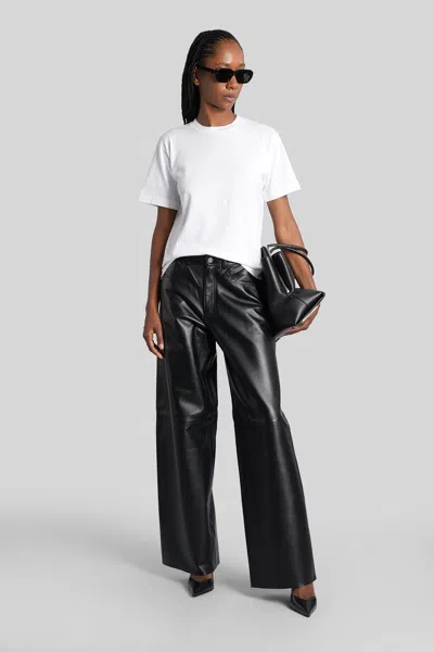 Haikure "bethany" Leather Pants In Black