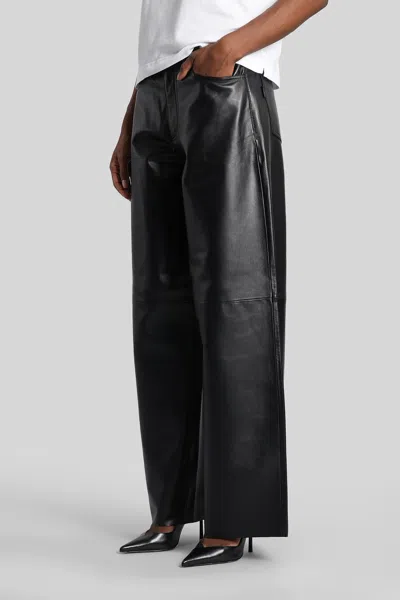 Haikure "bethany" Leather Pants In Black