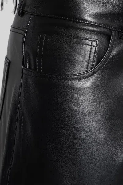 Haikure "bethany" Leather Pants In Black