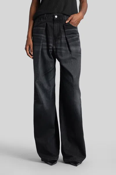 Haikure Candy High-rise Wide-leg Jeans In Black