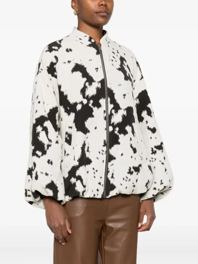 Imperial Graphic-print Zip-front Jacket In Multi