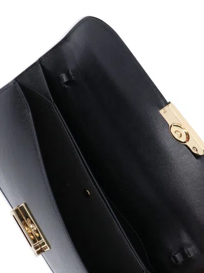 Victoria Beckham Dorian Pochette Top-handle Bag In Smooth Leather In Black
