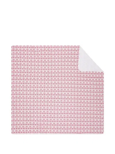 Magnolia Baby Reindeers Snowflakes-print Blanket In Pink