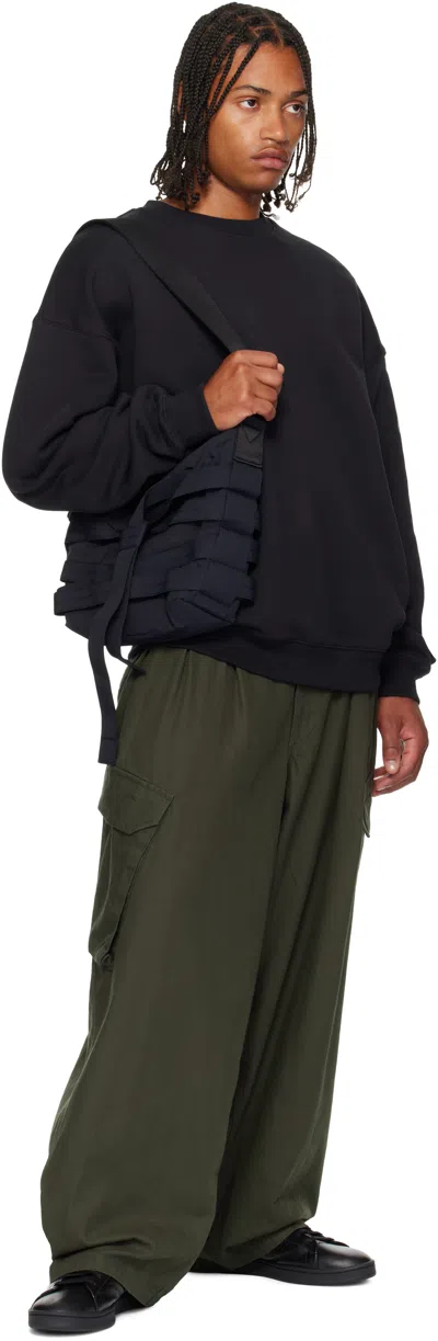 Y-3 Wrapped-strap Shoulder Bag In Black