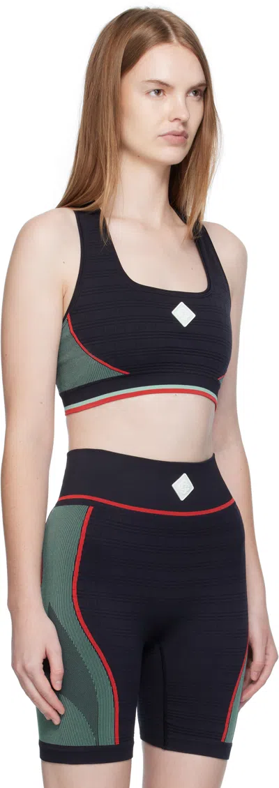 Casablanca Sports Bra Top In Black
