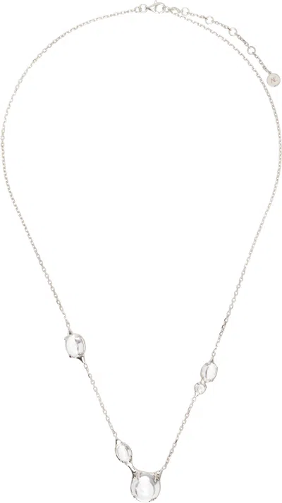 Alan Crocetti Droplet Necklace In Metallic