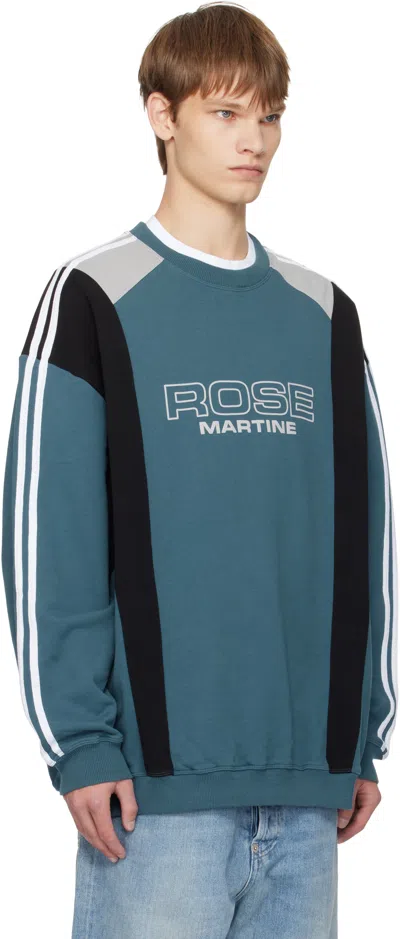 Martine Rose Blue Logo Sweatshirt