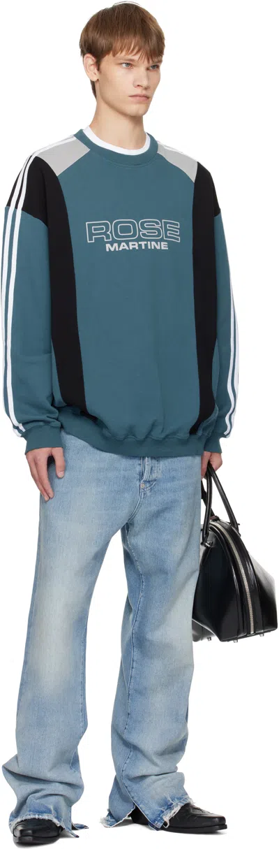 Martine Rose Blue Logo Sweatshirt