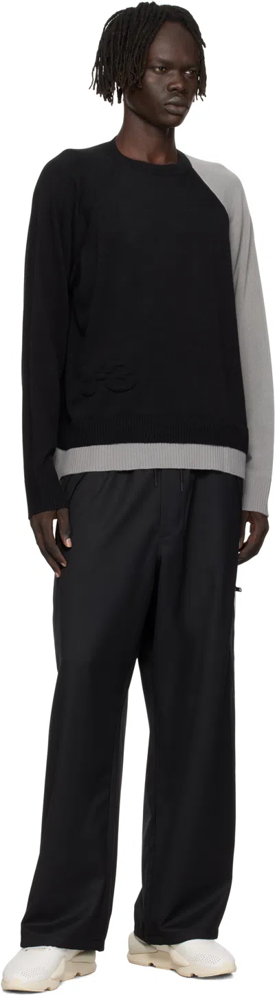 Y-3 U Logo Crew Neck In Black