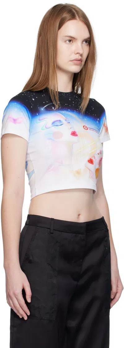 Casablanca Galactic Connection Crew Neck T-shirt In Multi