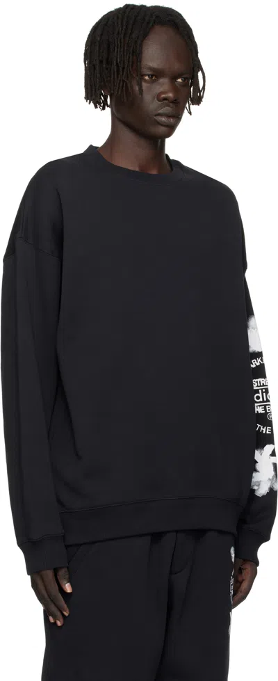 Y-3 Men's Graphic Crew Sweat In Black