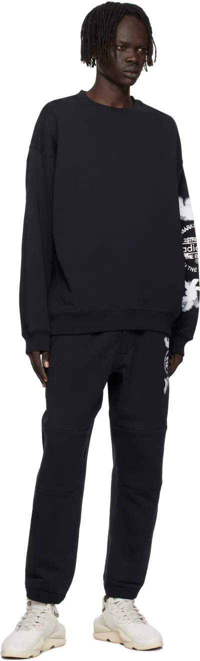 Y-3 Men's Graphic Crew Sweat In Black