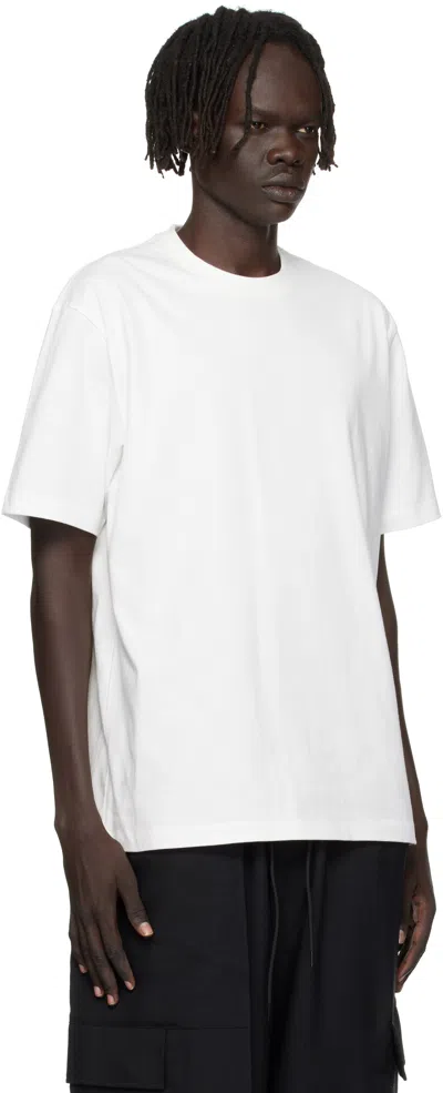 Y-3 Classic Chest Logo Cotton T-shirt In White