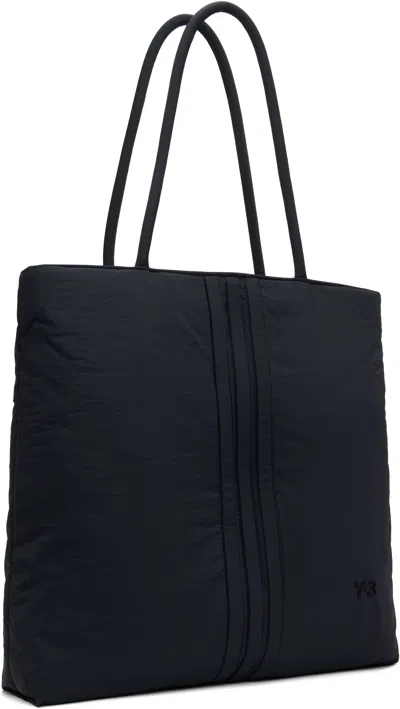 Y-3 Adidas Padded Shopper Bag In Black