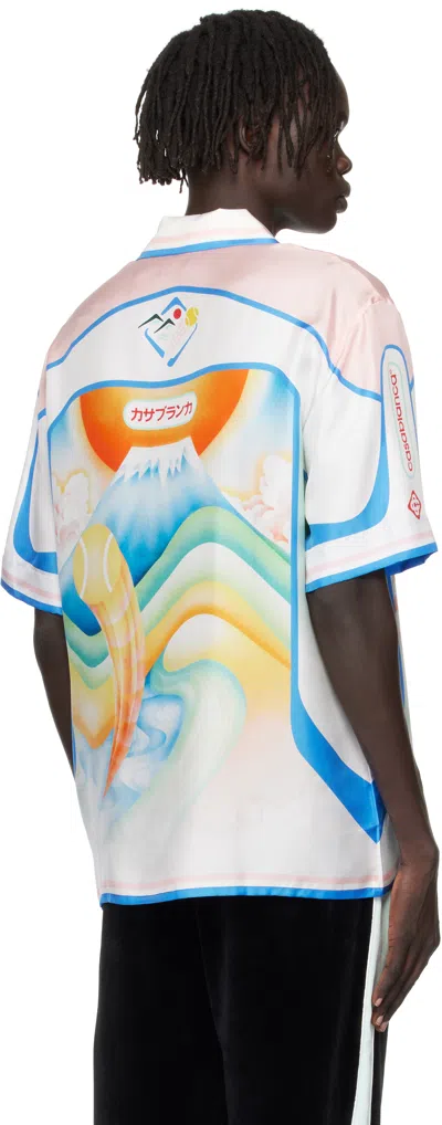 Casablanca 'dream Of Mount Fuji' Shirt In White