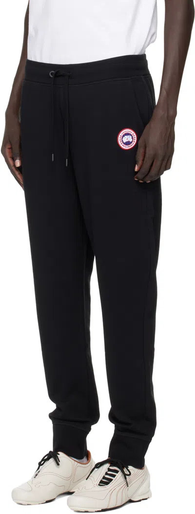Canada Goose Black Cotton Sweatpants
