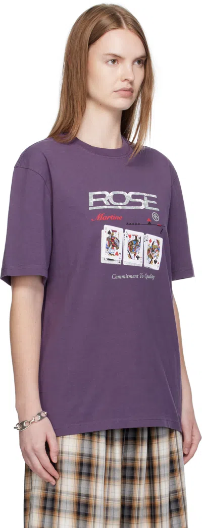Martine Rose Classic T-shirt In Purple