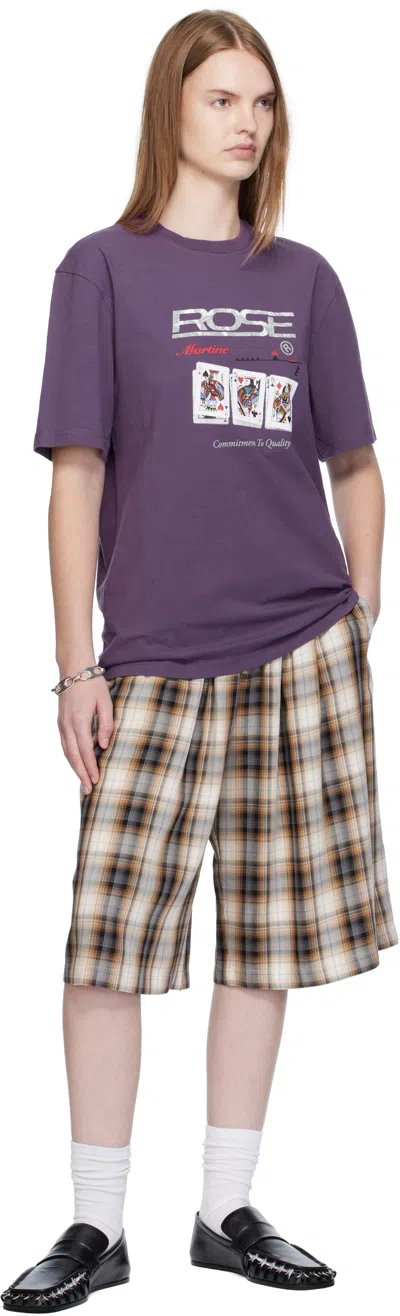 Martine Rose Classic T-shirt In Purple