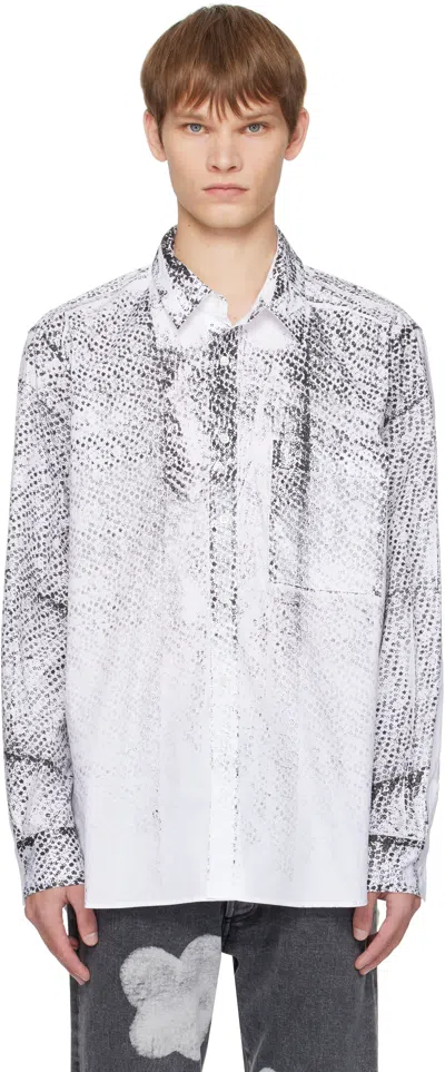Forma White Faded Spotted Shirt In White