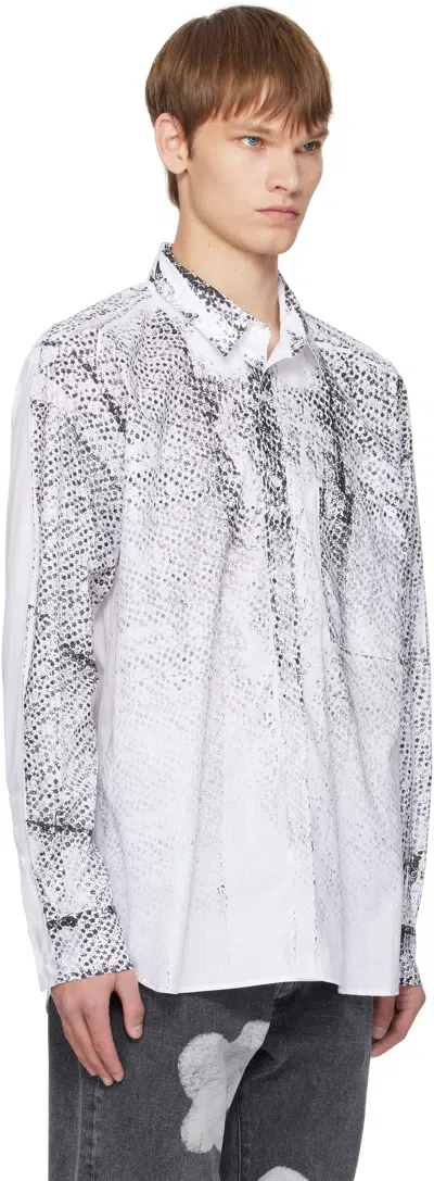 Forma White Faded Spotted Shirt In White