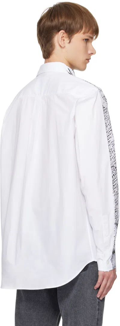 Forma White Faded Spotted Shirt In White