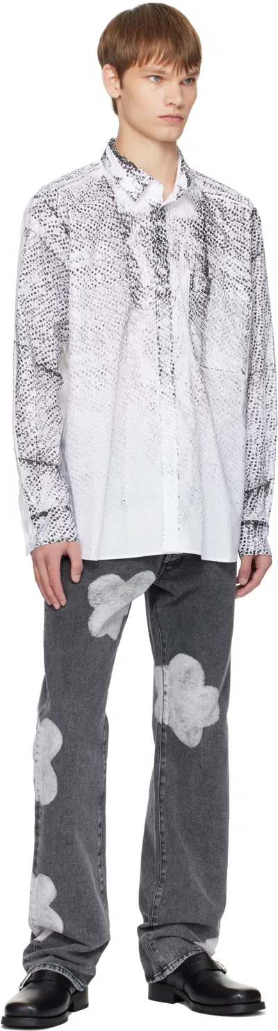 Forma White Faded Spotted Shirt In White