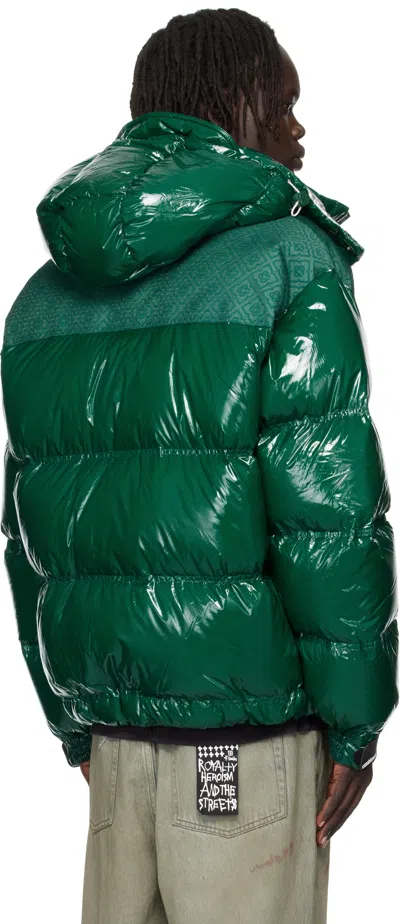 Casablanca Down-filled Relaxed Fit Puffer Jacket In Green