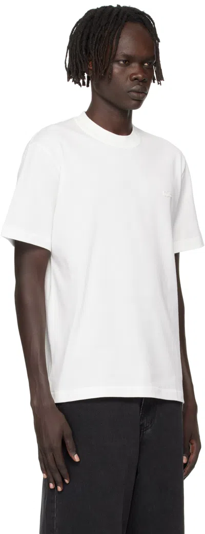 Lacoste White Back To Work Tier 0-1 T-shirt In Multi
