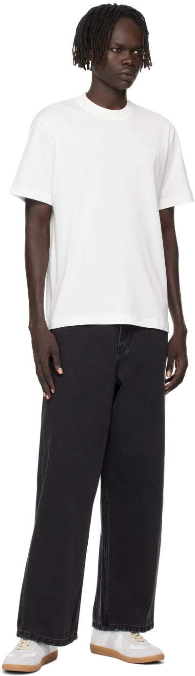 Lacoste White Back To Work Tier 0-1 T-shirt In Multi