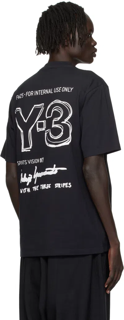 Y-3 M Wo Ss Tee In Black