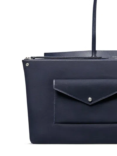 Tory Burch Spacious Double Handle Tote Bag In Blue