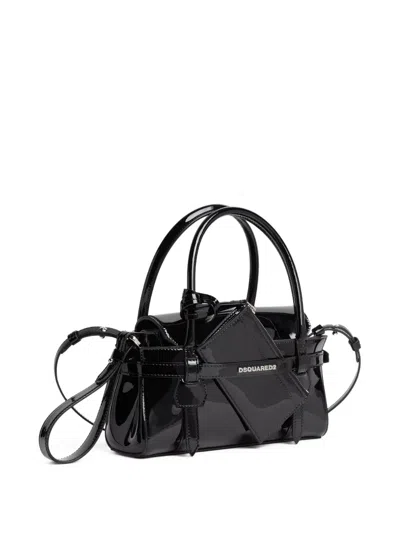 Dsquared2 Mini Handbag Featuring Detachable Strap In Black