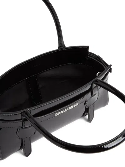Dsquared2 Mini Handbag Featuring Detachable Strap In Black