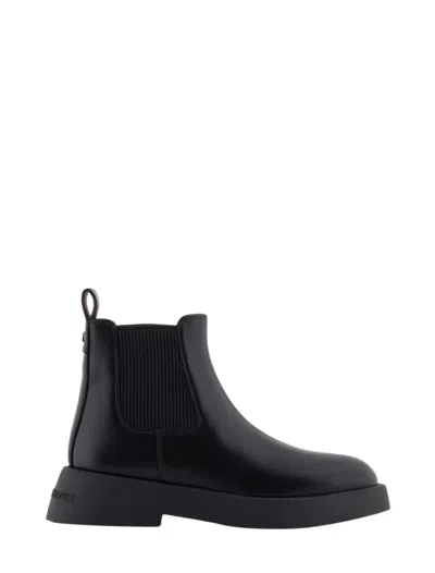 Armani Exchange Boots In Black