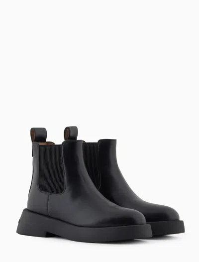 Armani Exchange Boots In Black