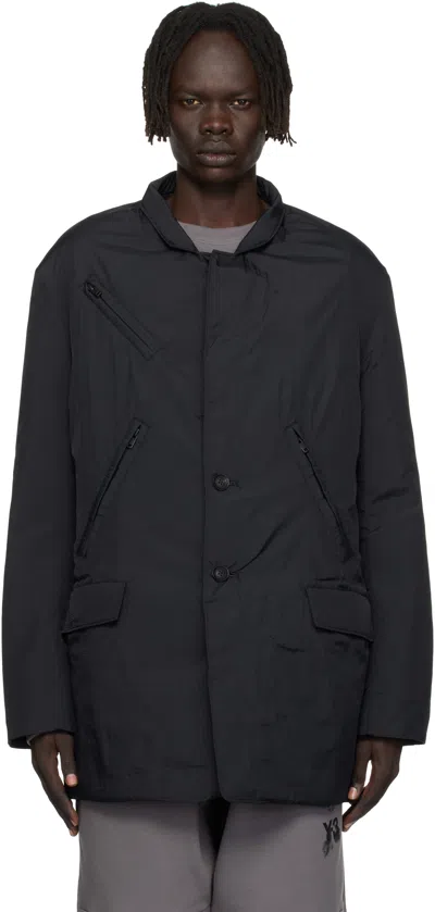 Y-3 Multi-pocket Padded Jacket In Black