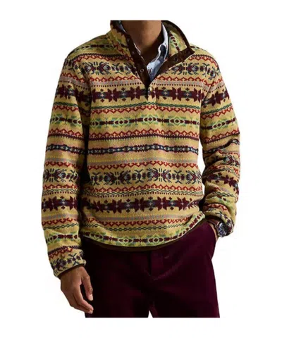 Polo Ralph Lauren Recycled Material Sweatshirt Featuring Adjustable Bottom In Brown