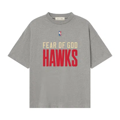 Pre-owned Essentials Fear Of God  Hawks Tee 'dark Heather' | Grey | Men's Size Xl In Gray