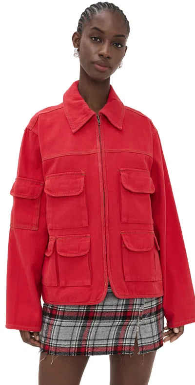 Lioness Renacida Jacket Crimson In Red