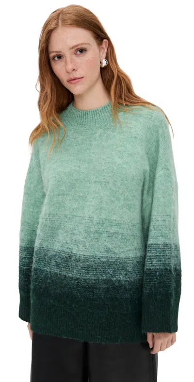 Simonmiller Leith Ombre Sweater Ocean Ombre In Green