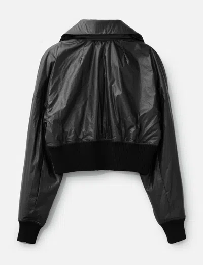 Rick Owens Cropped-lederjacke Mit Reissverschluss In Black