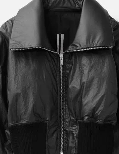 Rick Owens Cropped-lederjacke Mit Reissverschluss In Black