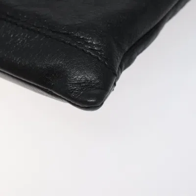 Pre-owned Balenciaga City Black Leather Clutch Bag ()