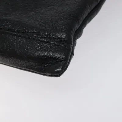 Pre-owned Balenciaga City Black Leather Clutch Bag ()